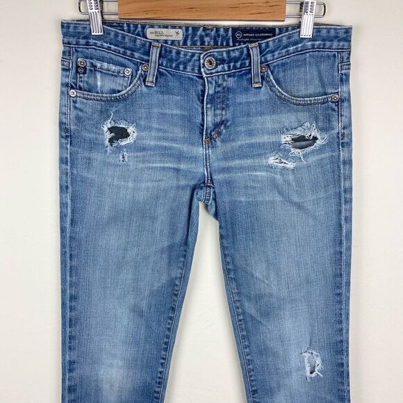 AG ‘The Stilt’ Cigarette Skinny Lightly Distressed Ankle Jean - Picture 4 of 8